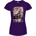 Pablo Escobar Me Matan Limon Womens Petite Cut T-Shirt Purple
