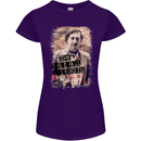 Pablo Escobar Me Matan Limon Womens Petite Cut T-Shirt Purple