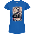 Pablo Escobar Me Matan Limon Womens Petite Cut T-Shirt Royal Blue