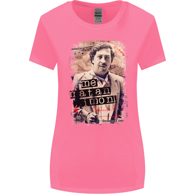 Pablo Escobar Me Matan Limon Womens Wider Cut T-Shirt Azalea