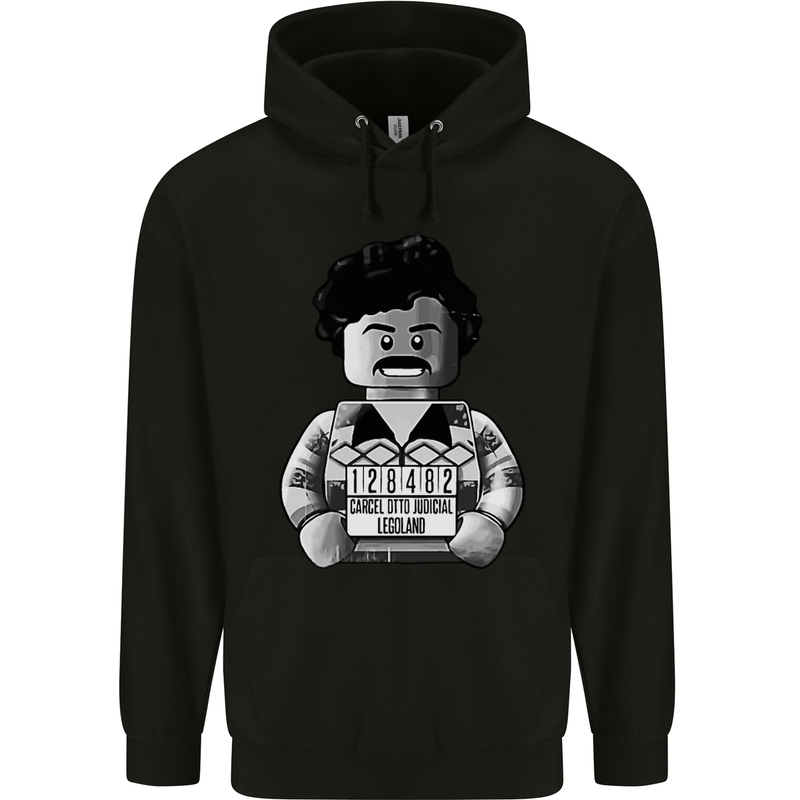 Pablo Escobar Mens 80% Cotton Hoodie Black