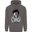 Pablo Escobar Mens 80% Cotton Hoodie Charcoal