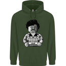 Pablo Escobar Mens 80% Cotton Hoodie Forest Green