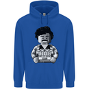 Pablo Escobar Mens 80% Cotton Hoodie Royal Blue