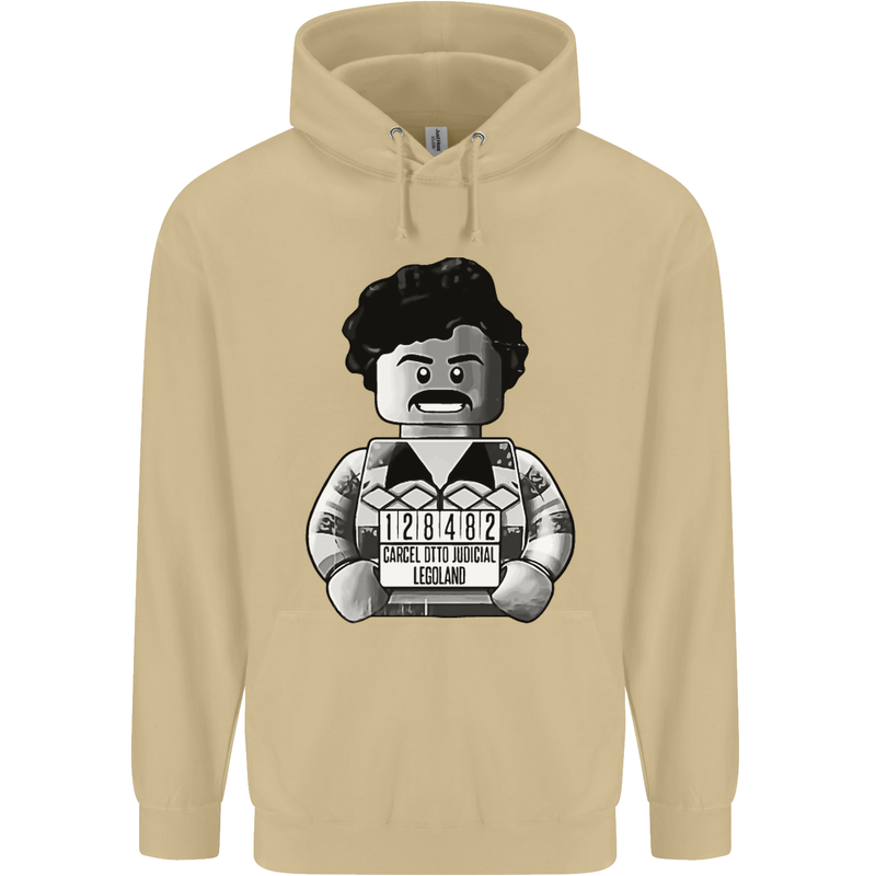 Pablo Escobar Mens 80% Cotton Hoodie Sand