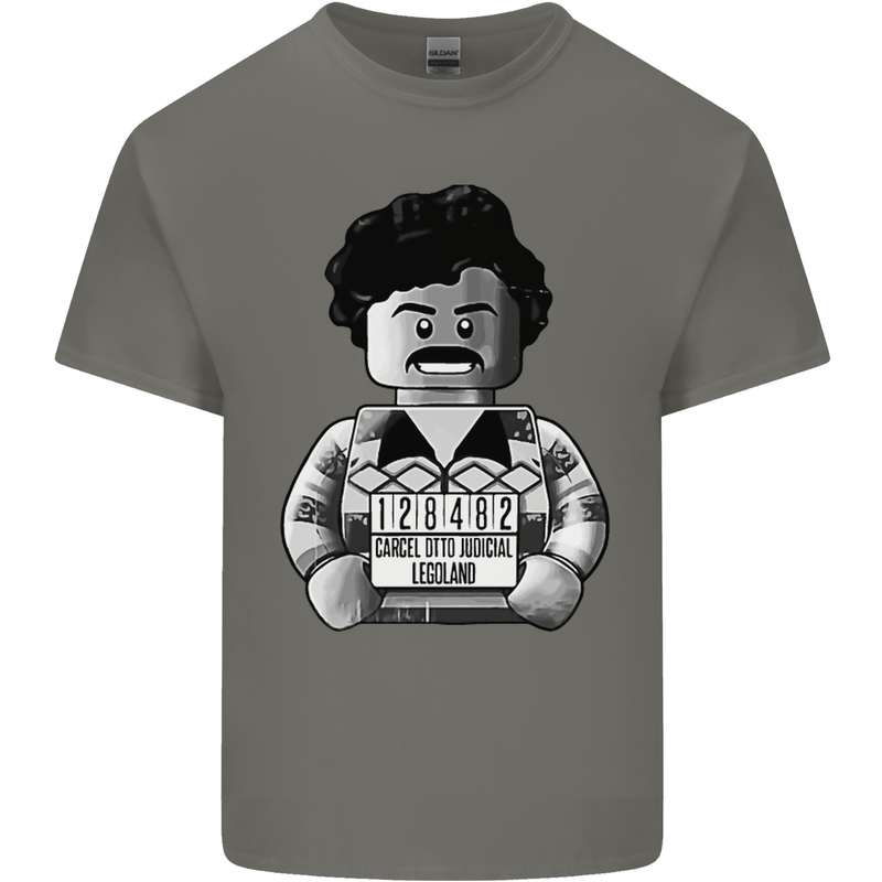 Pablo Escobar Mens Cotton T-Shirt Tee Top Charcoal