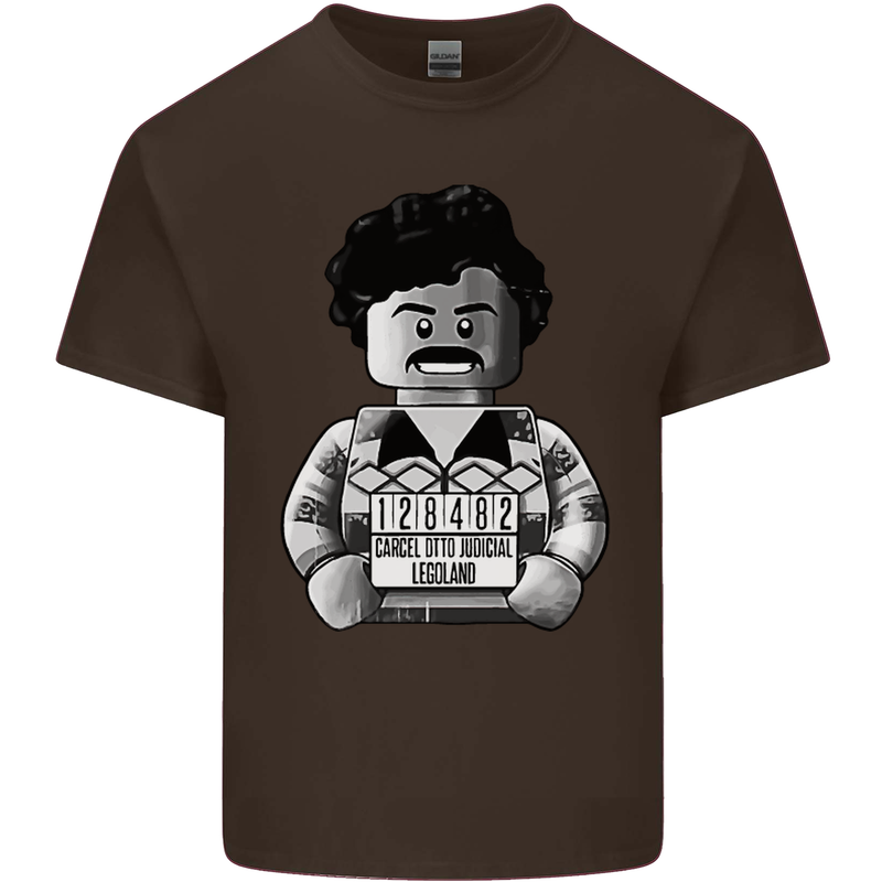 Pablo Escobar Mens Cotton T-Shirt Tee Top Dark Chocolate