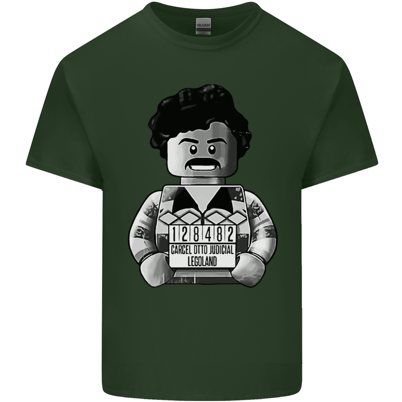 Pablo Escobar Mens Cotton T-Shirt Tee Top Forest Green