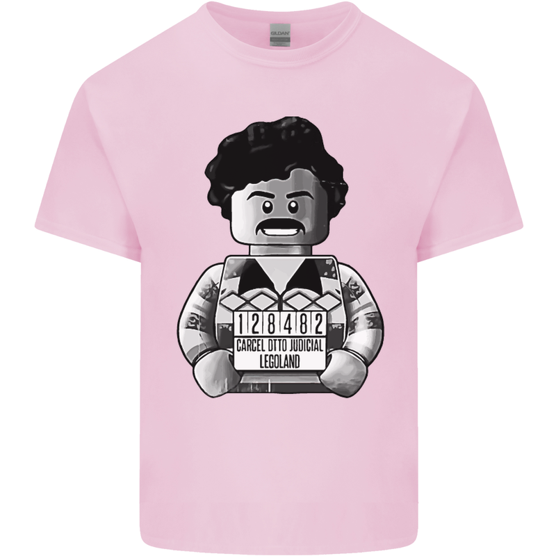 Pablo Escobar Mens Cotton T-Shirt Tee Top Light Pink