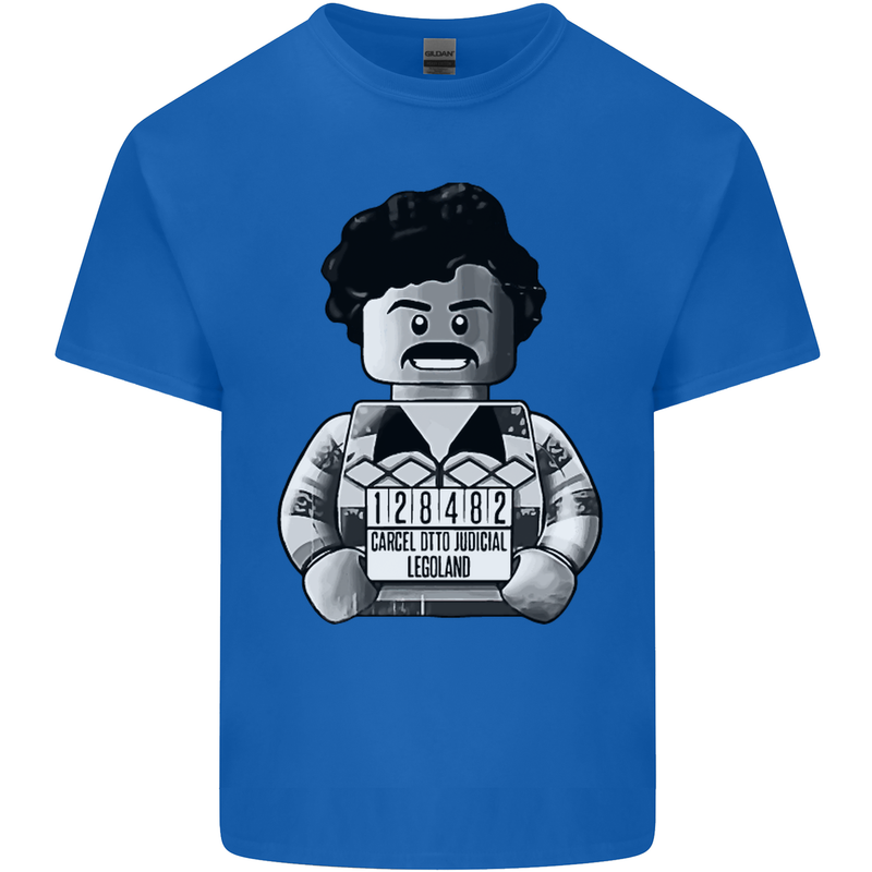 Pablo Escobar Mens Cotton T-Shirt Tee Top Royal Blue