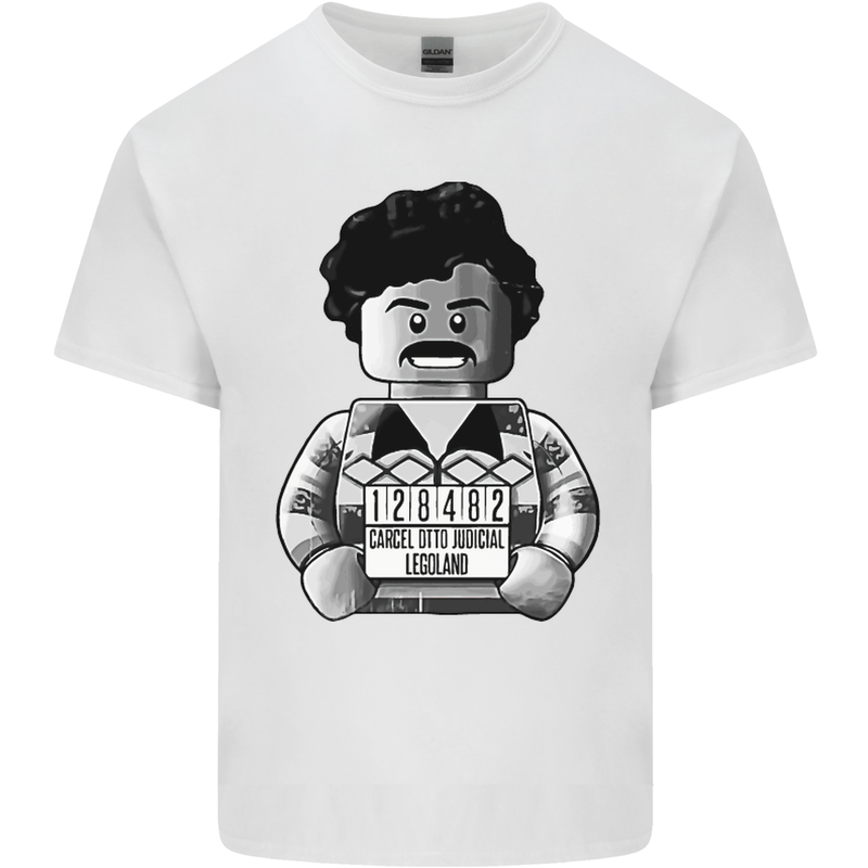 Pablo Escobar Mens Cotton T-Shirt Tee Top White