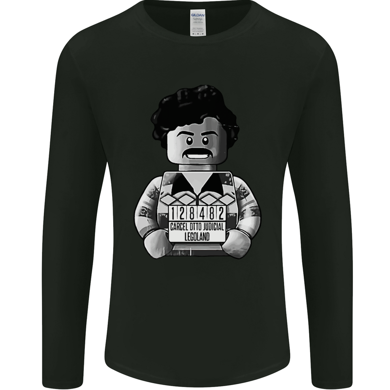 Pablo Escobar Mens Long Sleeve T-Shirt Black