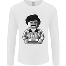 Pablo Escobar Mens Long Sleeve T-Shirt White