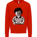 Pablo Escobar Mens Sweatshirt Jumper Bright Red