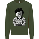 Pablo Escobar Mens Sweatshirt Jumper Forest Green