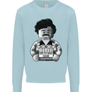 Pablo Escobar Mens Sweatshirt Jumper Light Blue