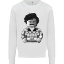 Pablo Escobar Mens Sweatshirt Jumper White