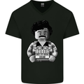 Pablo Escobar Mens V-Neck Cotton T-Shirt Black