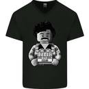 Pablo Escobar Mens V-Neck Cotton T-Shirt Black