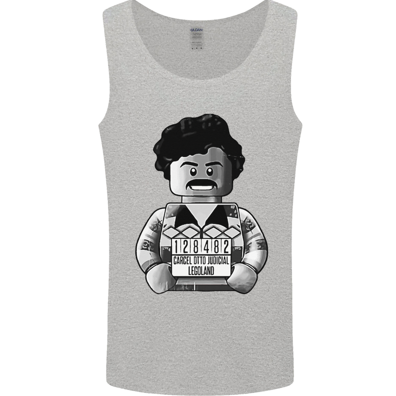 Pablo Escobar Mens Vest Tank Top Sports Grey