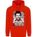 Pablo Escobar Mug Shot Childrens Kids Hoodie Bright Red
