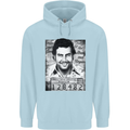 Pablo Escobar Mug Shot Childrens Kids Hoodie Light Blue