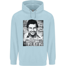 Pablo Escobar Mug Shot Childrens Kids Hoodie Light Blue