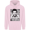 Pablo Escobar Mug Shot Childrens Kids Hoodie Light Pink