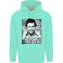 Pablo Escobar Mug Shot Childrens Kids Hoodie Peppermint