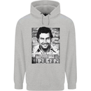 Pablo Escobar Mug Shot Childrens Kids Hoodie Sports Grey