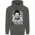 Pablo Escobar Mug Shot Childrens Kids Hoodie Storm Grey
