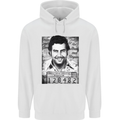 Pablo Escobar Mug Shot Childrens Kids Hoodie White