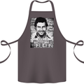 Pablo Escobar Mug Shot Cotton Apron 100% Organic Dark Grey