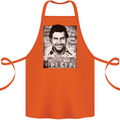 Pablo Escobar Mug Shot Cotton Apron 100% Organic Orange