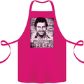 Pablo Escobar Mug Shot Cotton Apron 100% Organic Pink