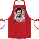 Pablo Escobar Mug Shot Cotton Apron 100% Organic Red