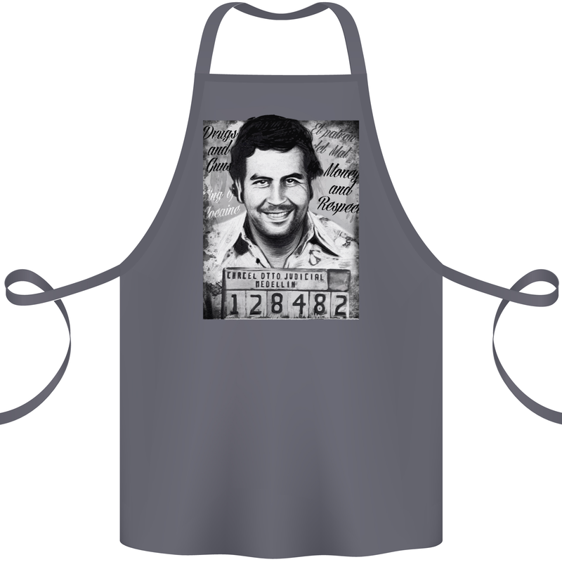 Pablo Escobar Mug Shot Cotton Apron 100% Organic Steel