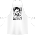 Pablo Escobar Mug Shot Cotton Apron 100% Organic White