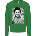 Pablo Escobar Mug Shot Kids Sweatshirt Jumper Irish Green