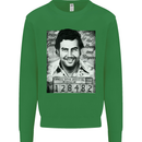 Pablo Escobar Mug Shot Kids Sweatshirt Jumper Irish Green