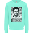 Pablo Escobar Mug Shot Kids Sweatshirt Jumper Peppermint