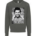 Pablo Escobar Mug Shot Kids Sweatshirt Jumper Storm Grey