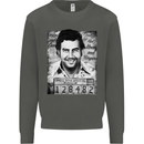 Pablo Escobar Mug Shot Kids Sweatshirt Jumper Storm Grey