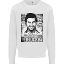 Pablo Escobar Mug Shot Kids Sweatshirt Jumper White