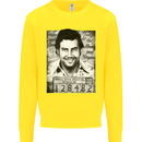 Pablo Escobar Mug Shot Kids Sweatshirt Jumper Yellow