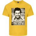 Pablo Escobar Mug Shot Kids T-Shirt Childrens Yellow