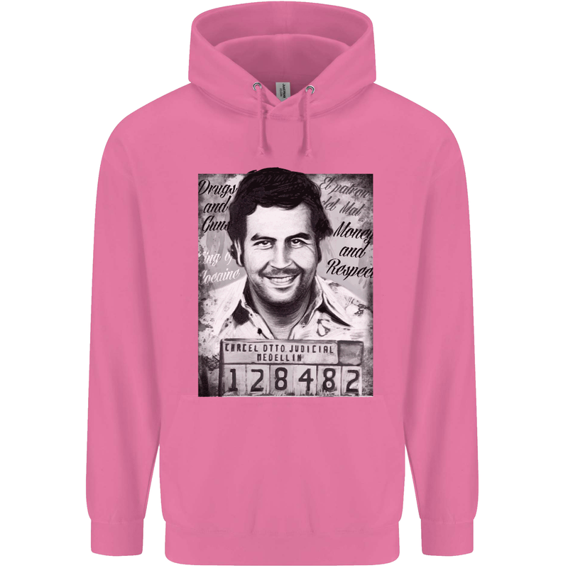 Pablo Escobar Mug Shot Mens 80% Cotton Hoodie Azelea