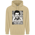Pablo Escobar Mug Shot Mens 80% Cotton Hoodie Sand