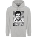 Pablo Escobar Mug Shot Mens 80% Cotton Hoodie Sports Grey