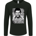 Pablo Escobar Mug Shot Mens Long Sleeve T-Shirt Black